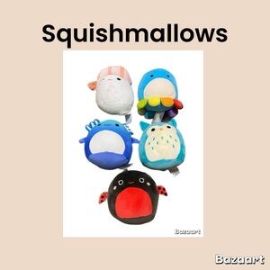 Squishmallows Colorful Plush Collection 5 Count